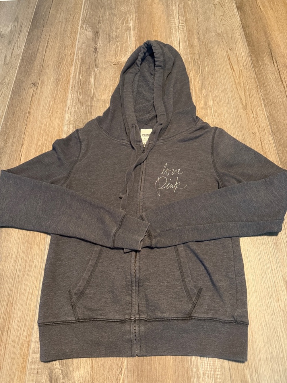 PINK Victoria's Secret Charcoal Gray Hoodie